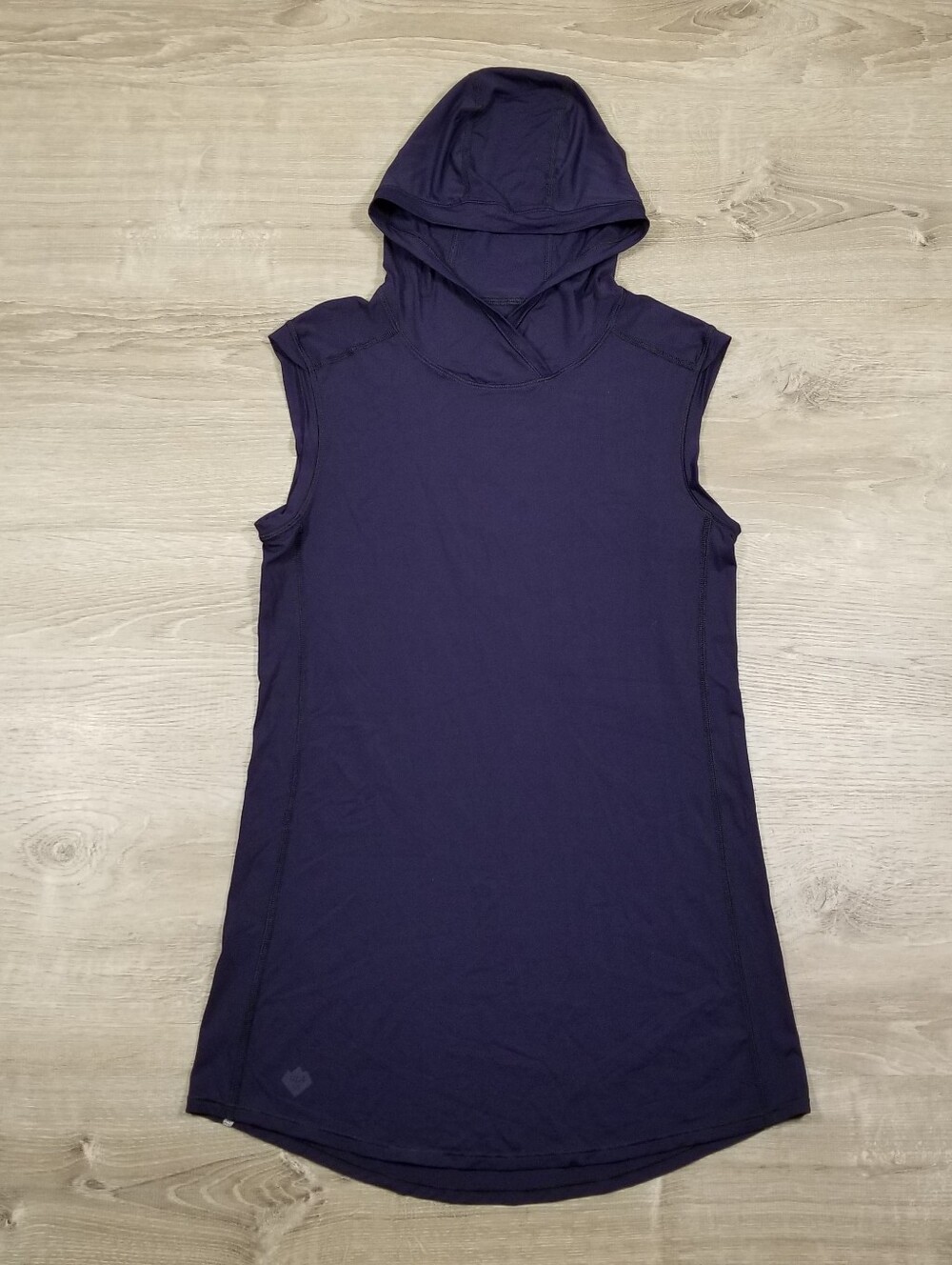 Stio Hylas Hooded Dress / Tunic Tank Top Womens XS Blue Performance Stretch Gym